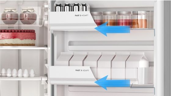 No te preocupes por los espacios con el refrigerador Advantage 5300 de Fensa puedes organizar tus alimentos como quieras