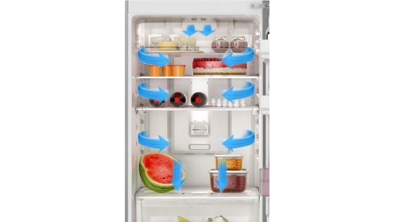 El refrigerador Incorpora el sistema Multiflow de enfriamiento, que distribuye de manera óptima el aire en el interior de tu refrigerador