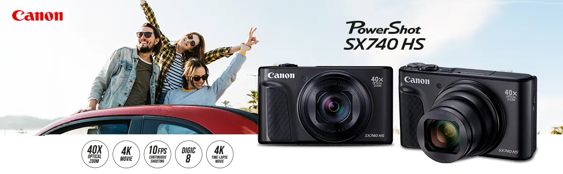 CANON Cámara Compacta Powershot SX740HS-SLN Canon | Falabella Chile
