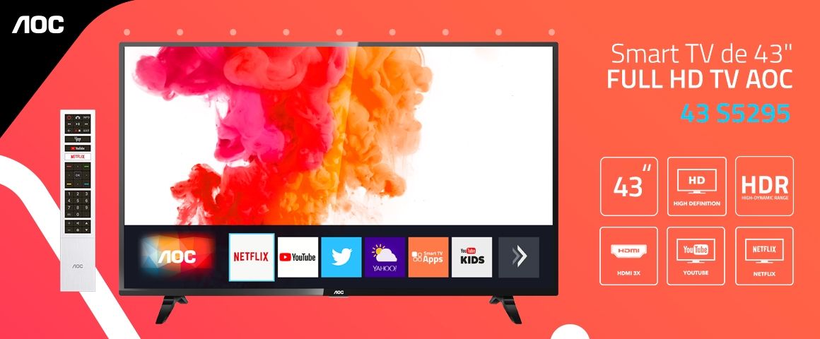 43S5295 LED FHD SMART TV AOC