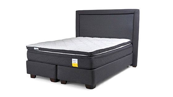 CAMA AMERICANA EUROTOP FULL + TOPPER + RESPALDO