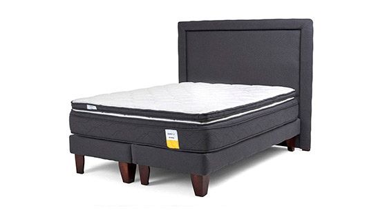 CAMA EUROPEA EUROTOP SÚPER KING + TOPPER + RESPALDO