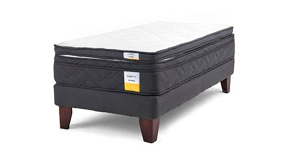 CAMA EUROPEA EUROTOP 1.5 PLAZAS PLUS + TOPPER