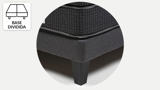 Cama europea base dividida