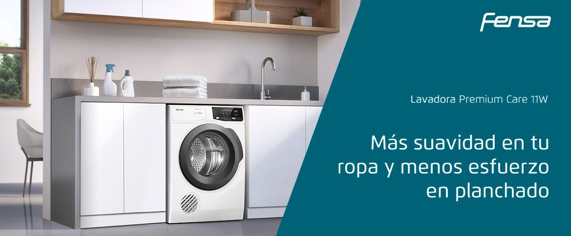 Más suavidad en tu ropa y menos esfuerzo en planchado con tu lavadora Premium Care 11W