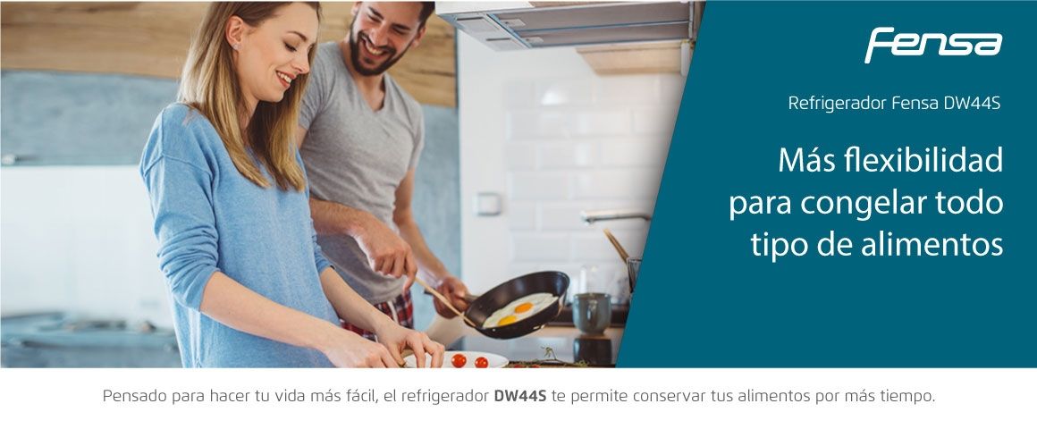 Más flexibilidad para congelar todo tipo de alimentos con el refrigerador Fensa DW44S