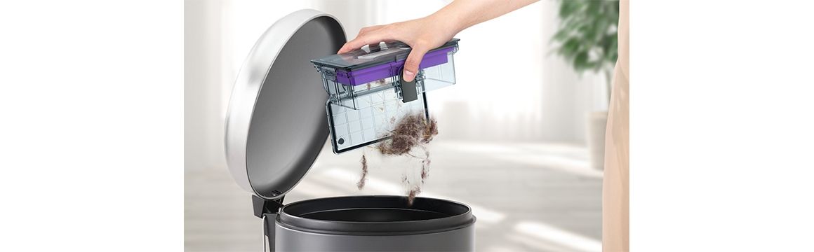 Aspiradora y trapeadora 2 en 1 con diseño delgado y control Wi-Fi
