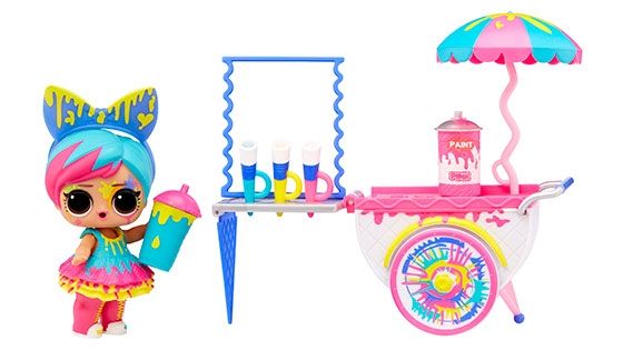 L.O.L. Surprise! OMG House of Surprises Splatters + Art Cart