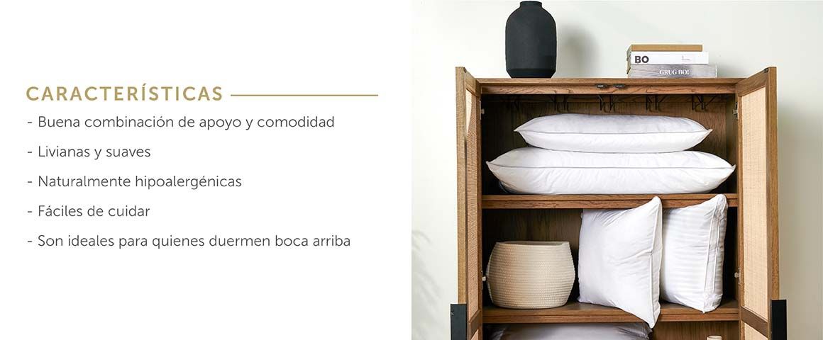Características de almohadas microfibra