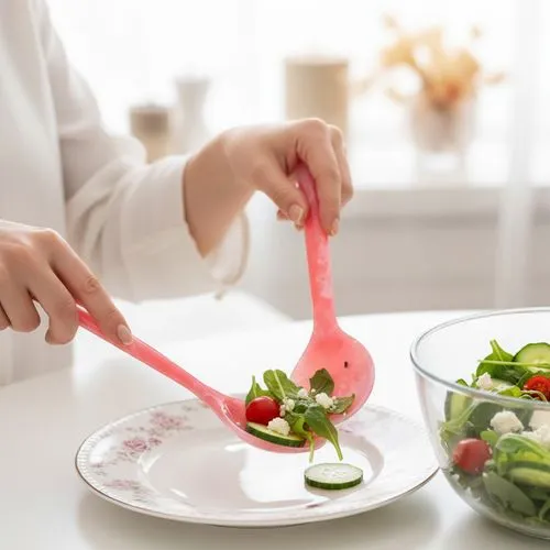 Cubiertos para servir no desechables