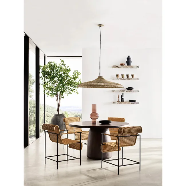 CRATE & BARREL - Mesa Comedor Redonda Zhan Crate&Barrel