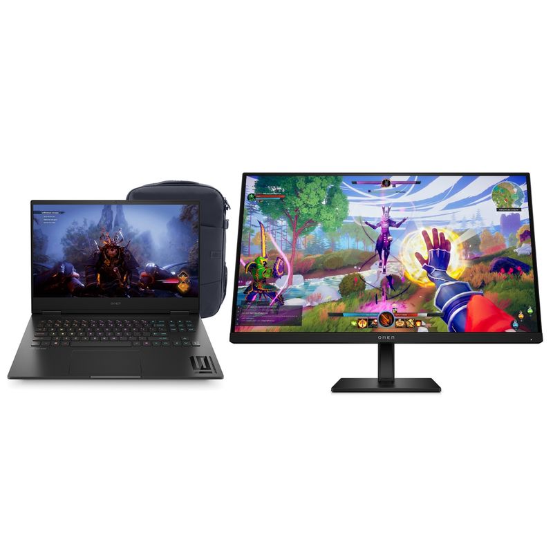 HP - Notebook Omen 16 + Mochila Hp + Monitor LCD HP Omen 27P/Ips/165Hz/1Ms/HDR