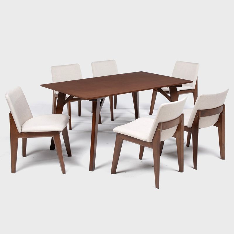 MICA - Juego de Comedor 6 Puestos Rios MICA