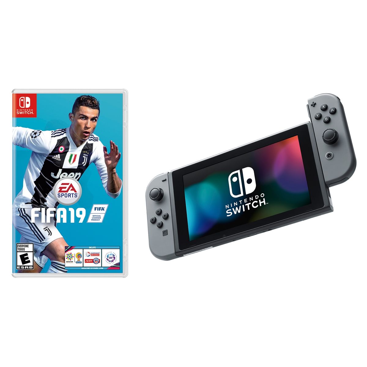  - Consola Switch Negra + FIFA 19