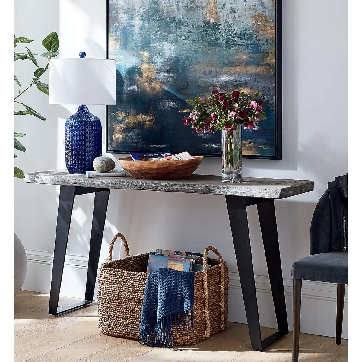 CRATE & BARREL - Arrimo Yukon Gris Crate & Barrel