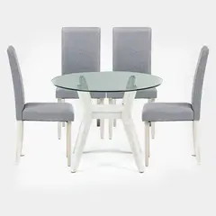 BASEMENT HOME - Juego de Comedor Red 4 Sillas Margot