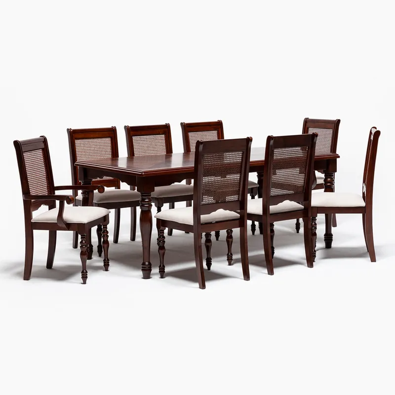 ROBERTA ALLEN - Juego de comedor Eminence 6 sillas + 2 sitiales