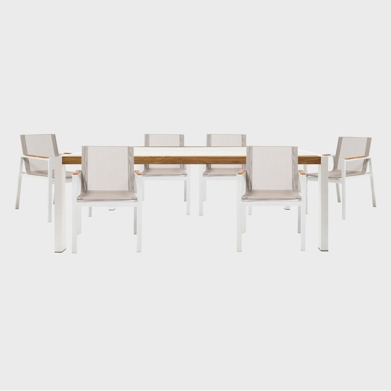 BASEMENT HOME - Juego De Comedor De Terraza 6 Sillas Glasgow