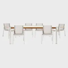 BASEMENT HOME - Juego De Comedor De Terraza 6 Sillas Glasgow