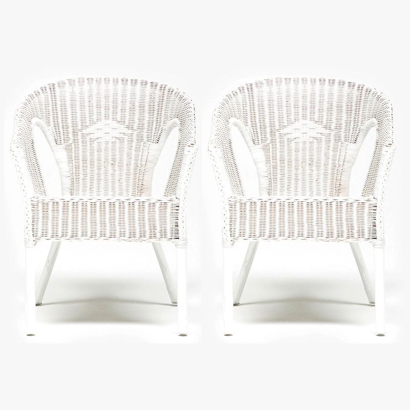 BASEMENT HOME - Pack 2 Sillas De Terraza San Martin Blanco