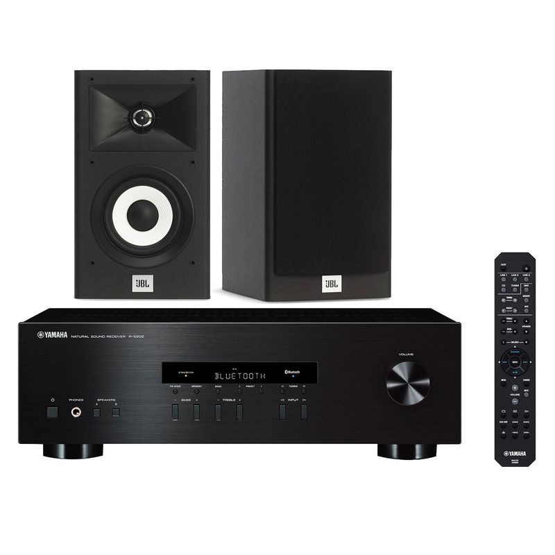  - Combo Receiver Yamaha RS202 + Parlantes JBL 120