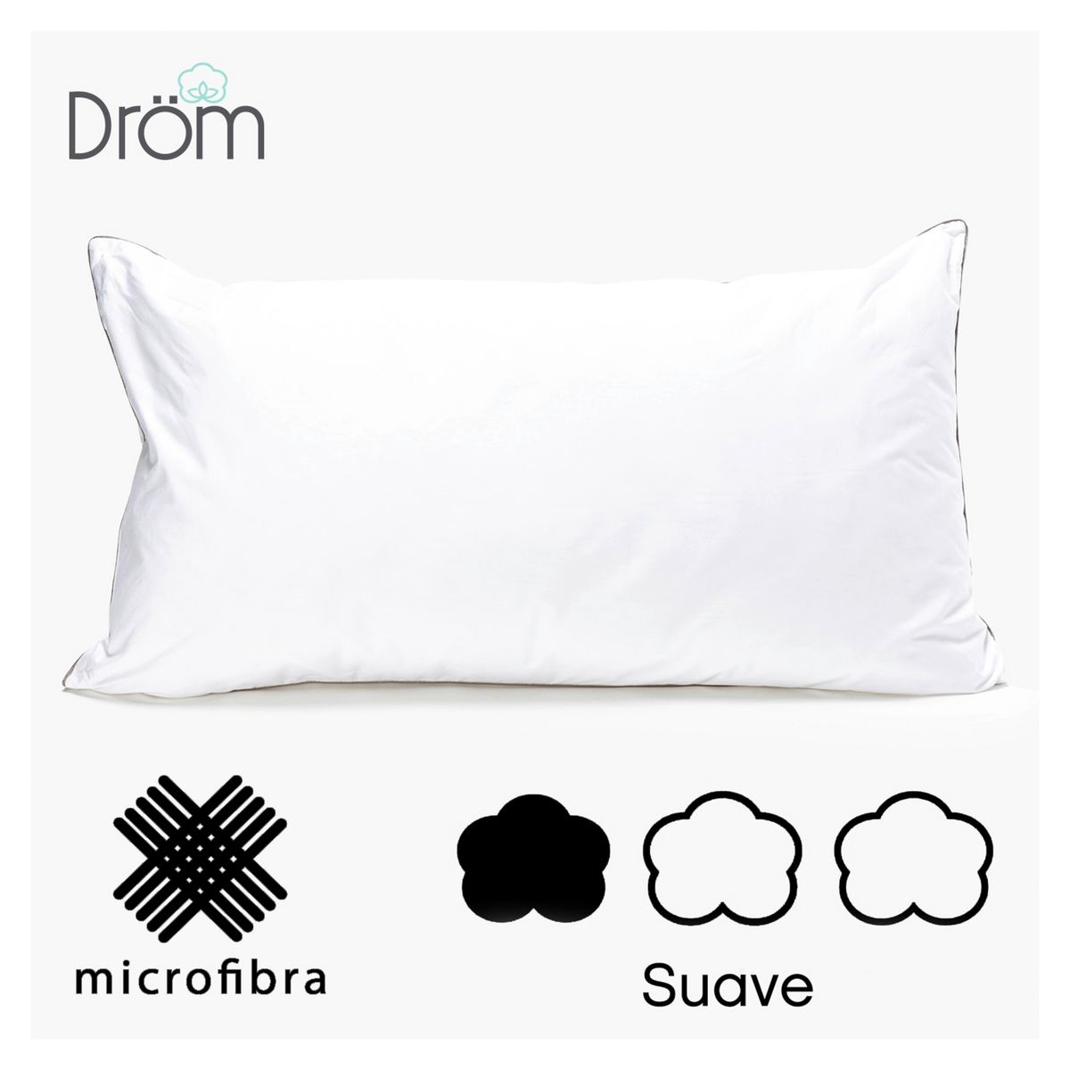 DROM - Pack 2 Almohadas de Microfibra Dröm 50x90