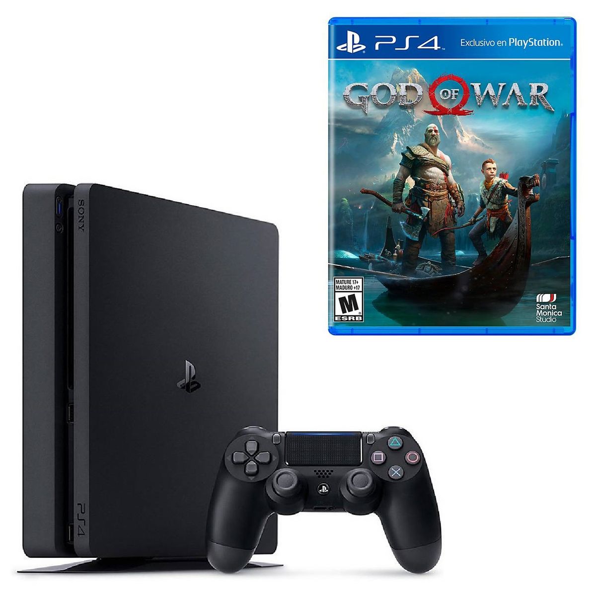 - Consola PS4 500GB + 1 Control + God Of War - Latam PS4