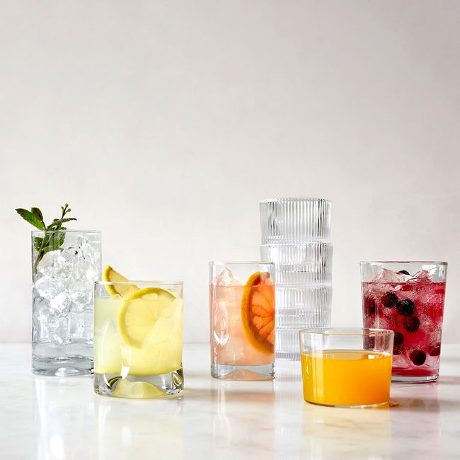 CRATE & BARREL - Set 4 Vasos Impressions