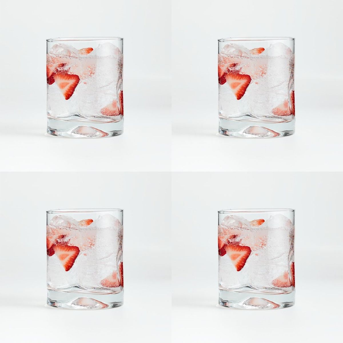 CRATE & BARREL - Set 4 Vasos cortos Impressions