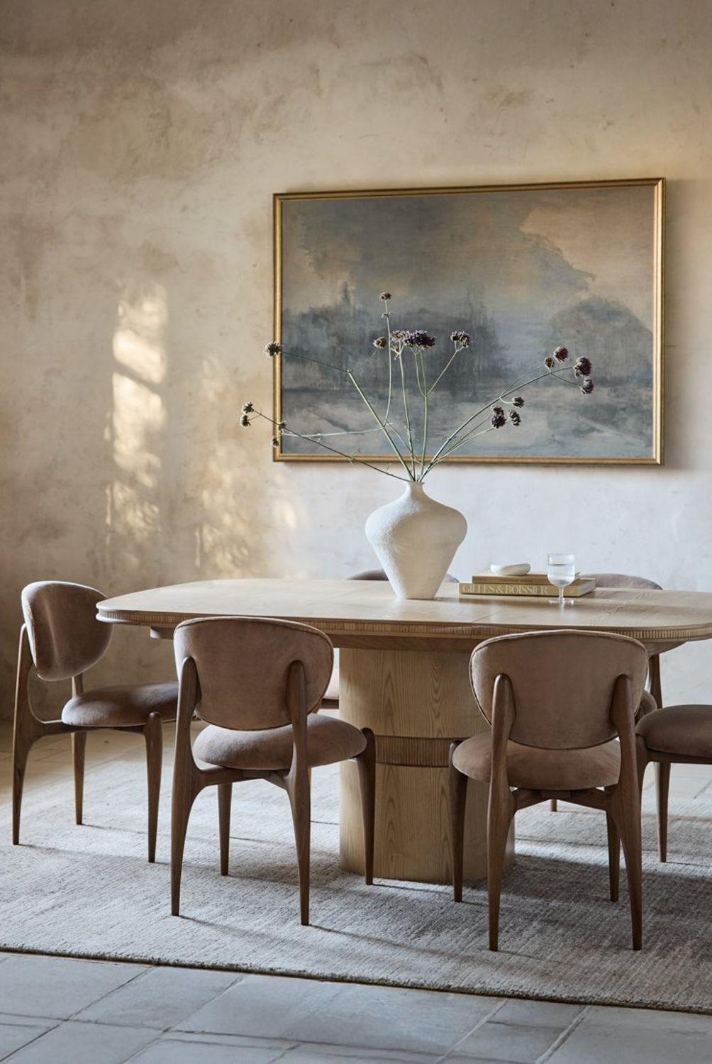 CRATE & BARREL - Mesa de Comedor Roseau Natural Extensible