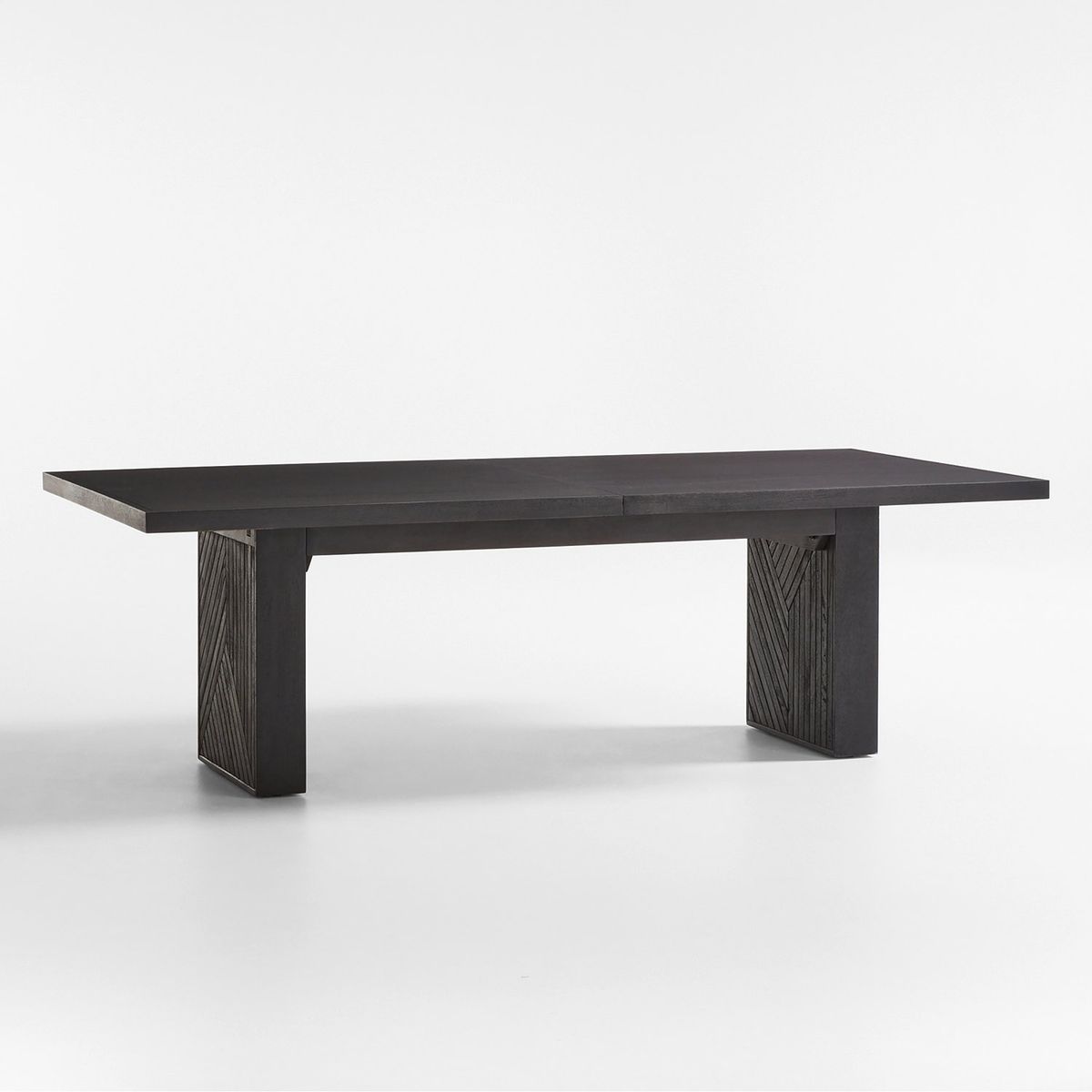 CRATE & BARREL - Mesa de Comedor Dunewood Charcoal Extensible