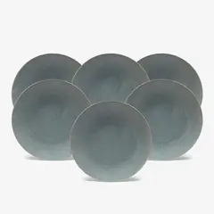 BASEMENT HOME - Set 6 Platos Fondo 27 cm Cerámica Gres
