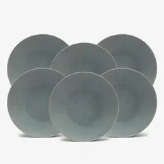 BASEMENT HOME - Set 6 Platos Ensalada 20 cm Cerámica Gres