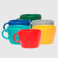 MICA - Set 6 Tazas 500 ml Colores