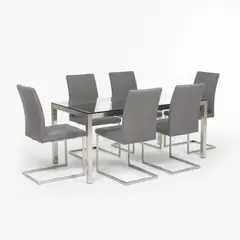 undefined - Juego de Comedor Recto Positano 6s