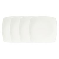 Set 4 Platos Ensalada/Postre 20 cm Essential Cuadrado