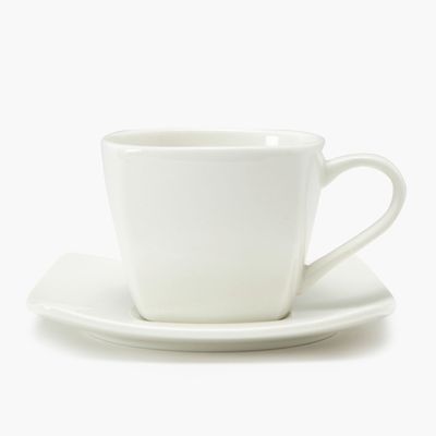 Imagen 2 del producto Set 4 Tazas Té 200 ml con plato Essential Cuadrado