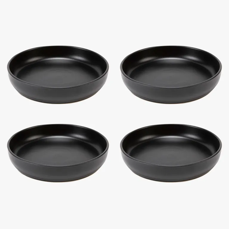 BASEMENT HOME Set 4 Plato Hondo 22.5 Cm Cerámica