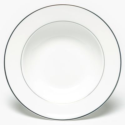 Imagen 2 del producto Set 4 Platos Sopa 22 cm Borde Plateado