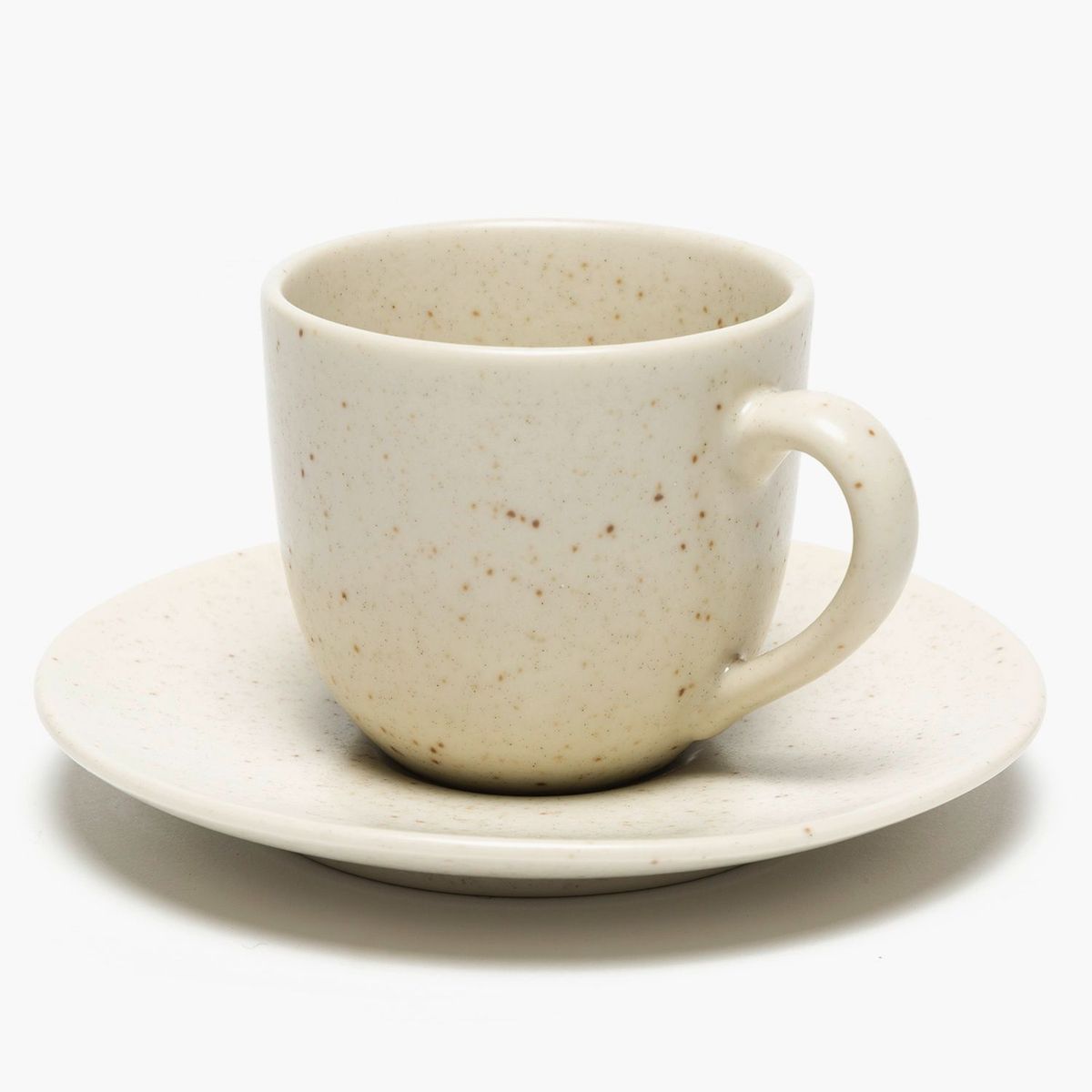 BASEMENT HOME - Set 2 Tazas Café 120 ml con plato Cerámica Gres Basement Home