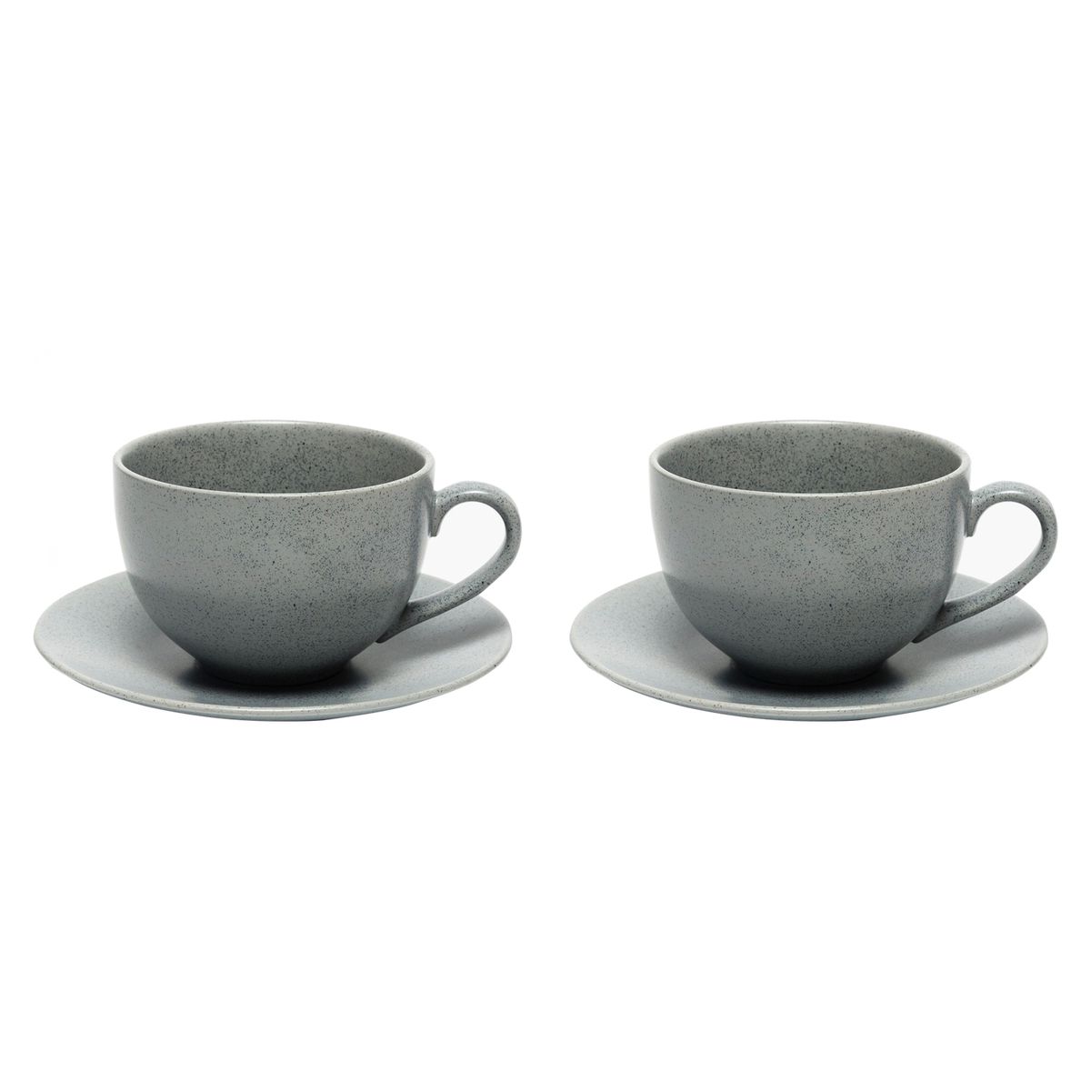BASEMENT HOME - Set 2 Tazas Té 500 ml con plato Cerámica Gres Basement Home