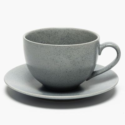 Imagen 2 del producto Set 2 Tazas Té 500 ml con plato Cerámica Gres