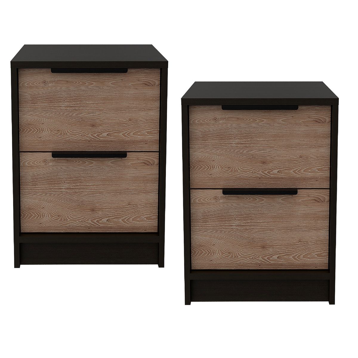 TUHOME - Pack 2 Veladores Kaia 2 Cajones Tuhome