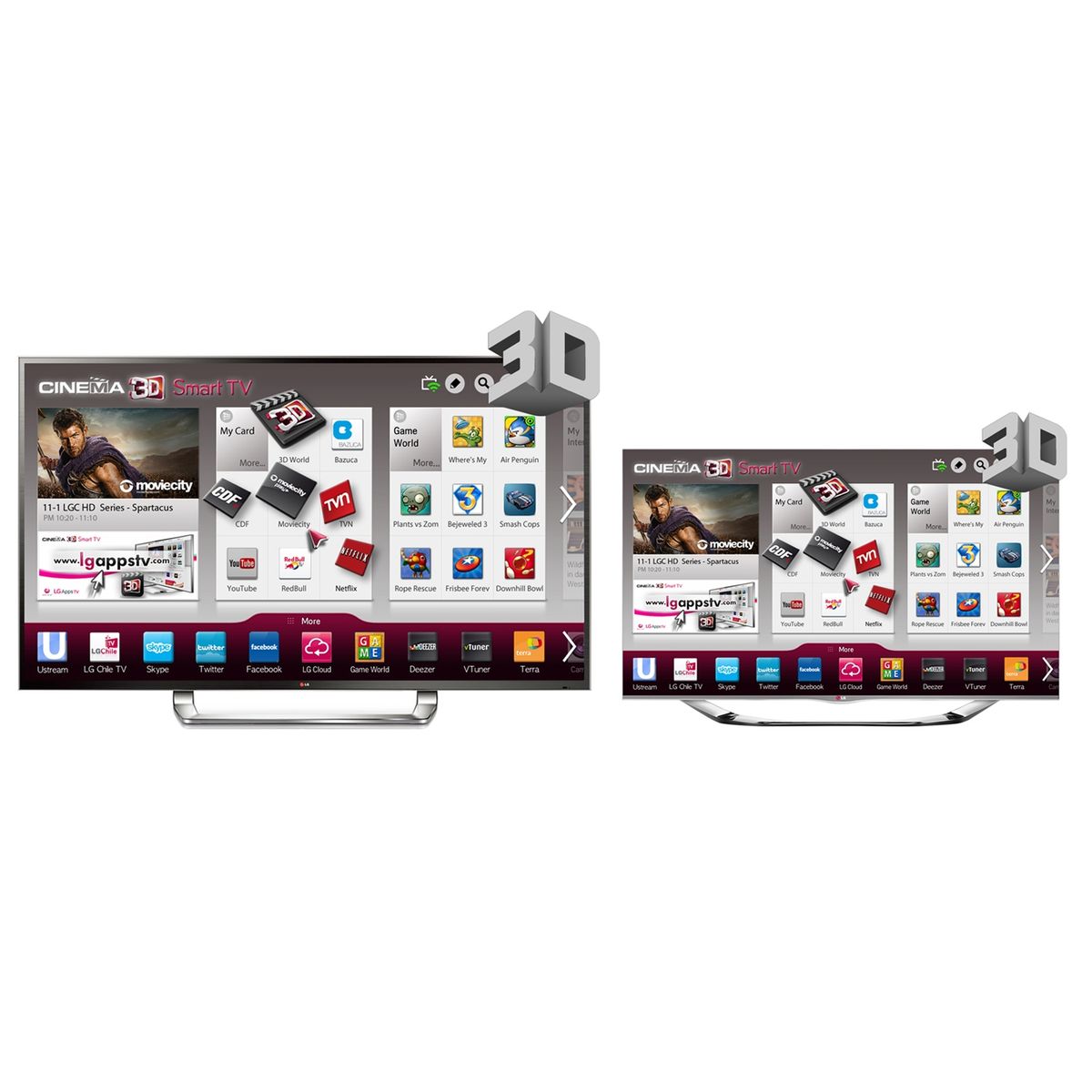  - LED 84" 47LA6900 Ultra HD Smart TV 3D + LED 47" Full HD Smart TV 3D