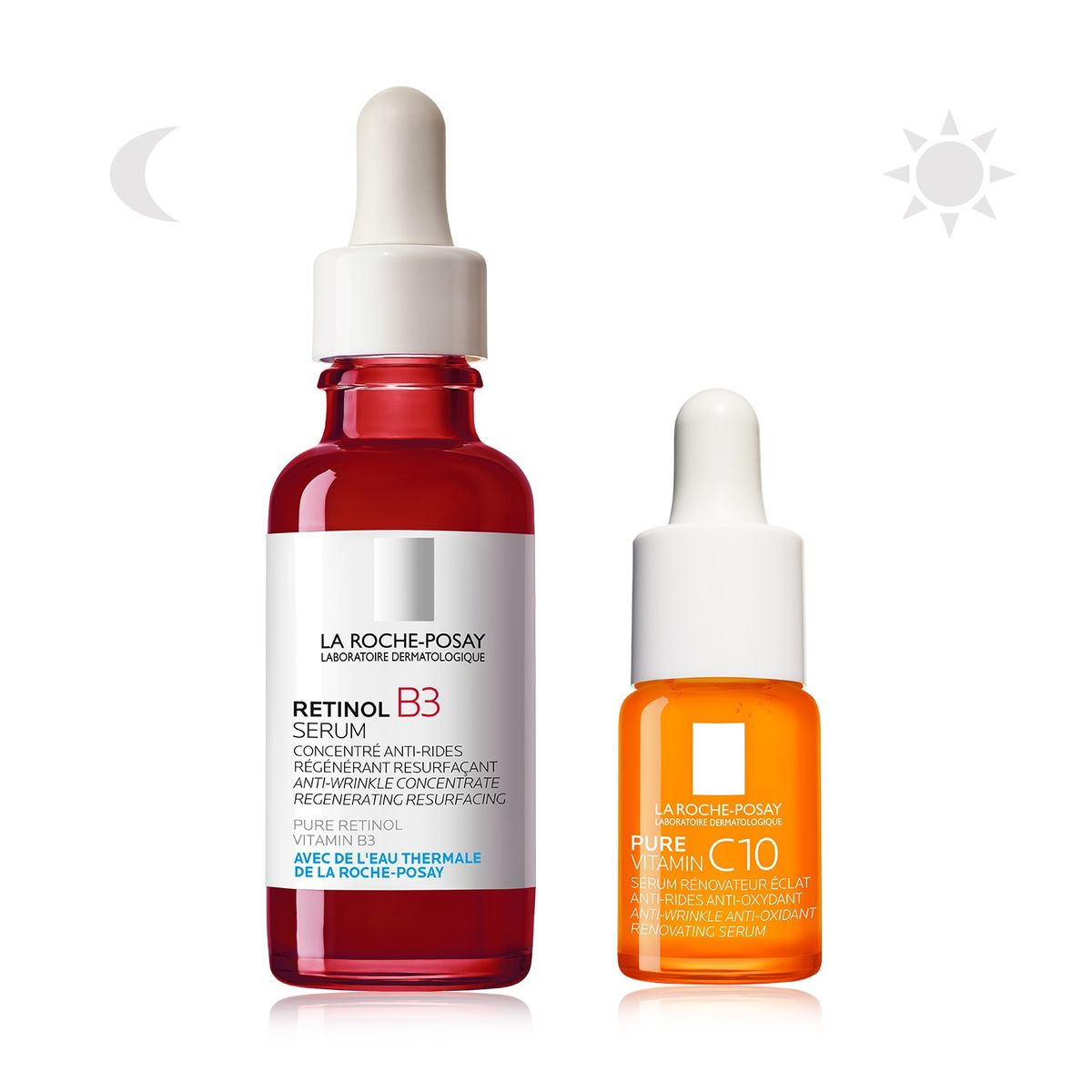 LA ROCHE POSAY - RETINOL B3 SERUM 30ML + PURE VITAMIN C10 SERUM 10ML