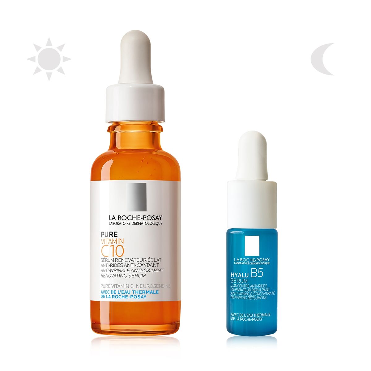 LA ROCHE POSAY - COMBO PURE VITAMIN C10 SERUM 30ML + HYALU B5 SERUM 10ML