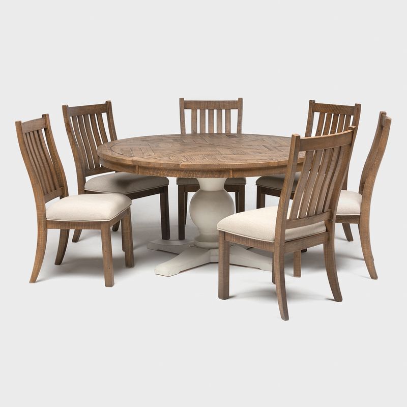 SIGNATURE DESIGN BY ASHLEY - Juego de Comedor Grindleburg Redondo 6 Sillas