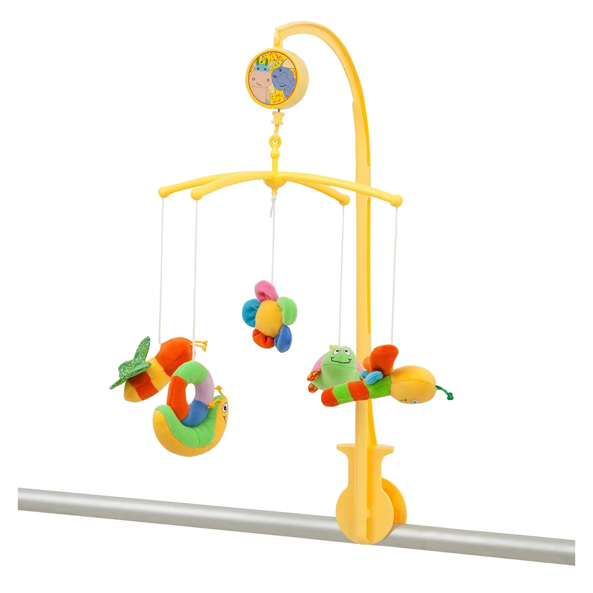  - Cuna Pack And Play Morado + Móvil Bebé Garden