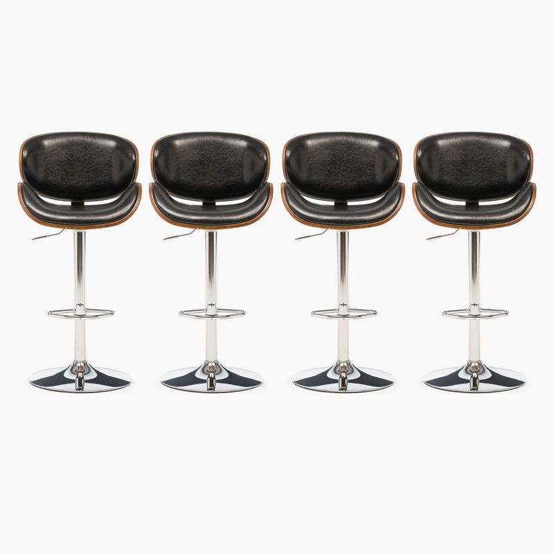 BASEMENT HOME - Pack 4 Pisos de Bar Freeman Negro
