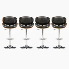 BASEMENT HOME - Pack 4 Pisos de Bar Freeman Negro